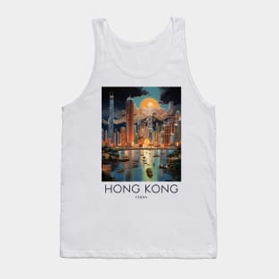 A Pop Art Travel Print of Hong Kong - China Tank Top